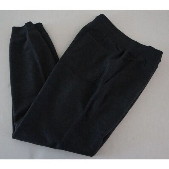 J. Crew BJ349 SBL Men's Sz S Black/Gray Pacific Fleece Jogger Sweatpants $80 - Picture 9 of 9